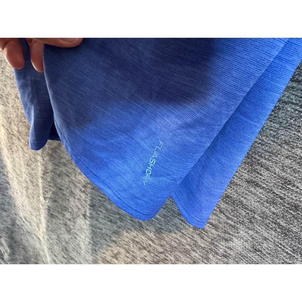 The North Face Womens FlashDry Racerback Tank Top Blue Heather Mesh XS - Picture 4 of 4